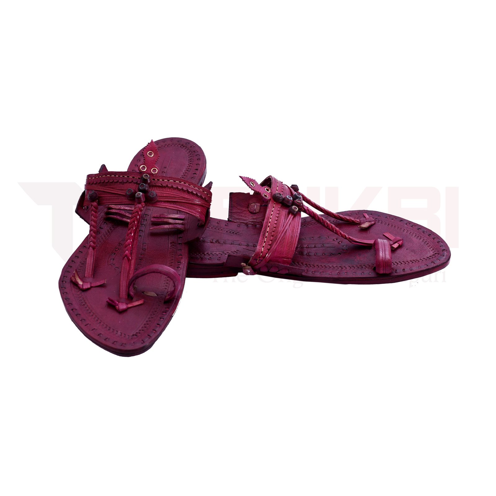 Brick Red Kolhapuri Chappal