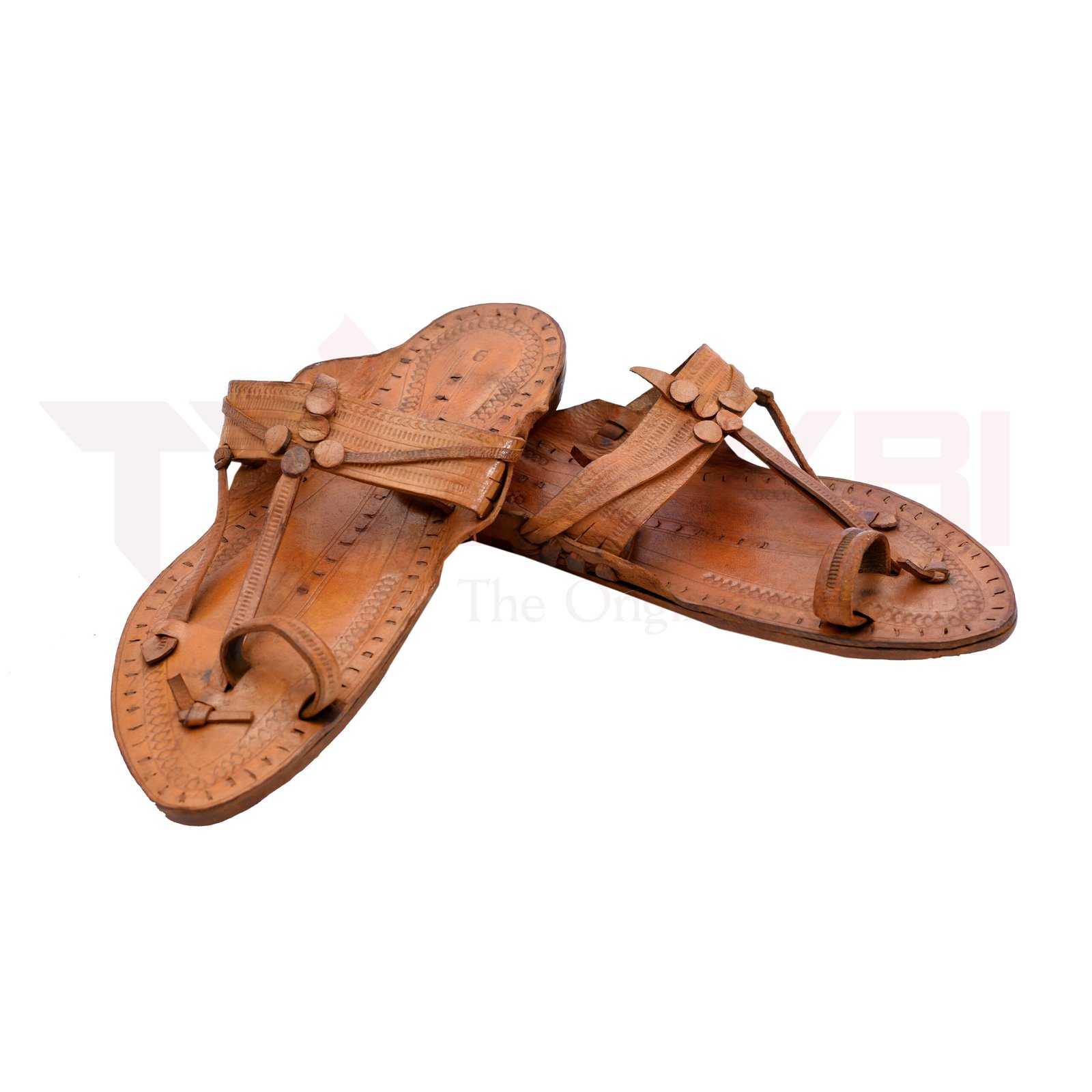 Y shaped Kolhapuri chappal